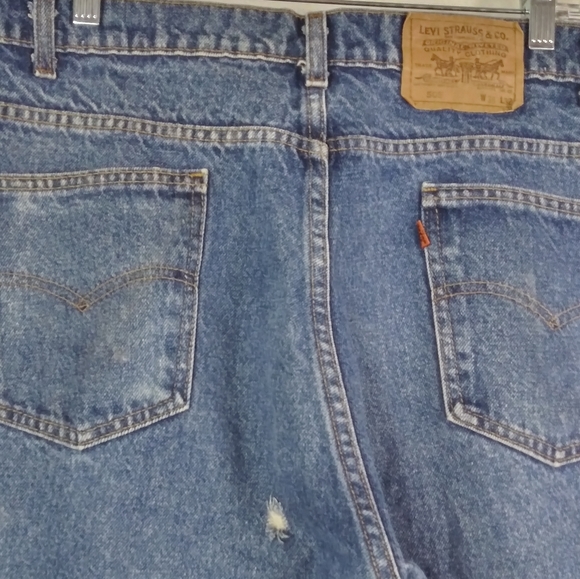 Vintage Levi's 505 straight blue jeans men size 38 X 32 - Picture 4 of 5
